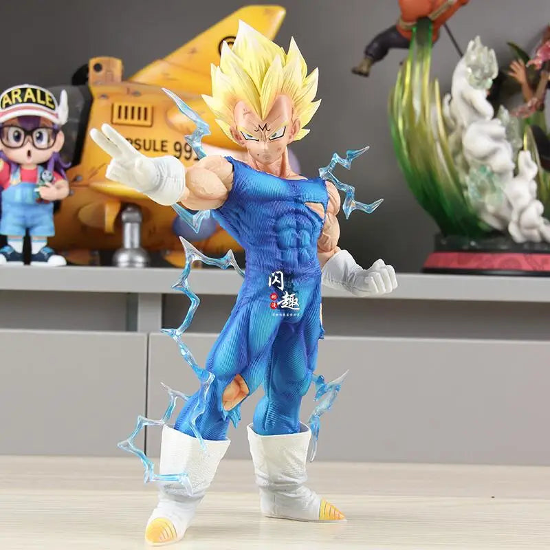 Anime Dragon Ball Z Majin Vegeta Action Figure DBZ Super Saiyan Figuras Toys 26.5cm Collection Model Ornament Peripheral Gift