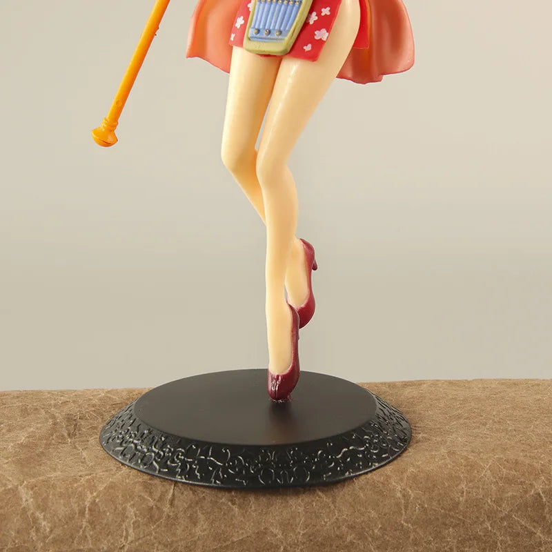 Anime One Piece Nami Figure Magic Weather Wand WT100 Commemorative One Hundred Scenes of the Great Pirates by Eiichiro Oda Model