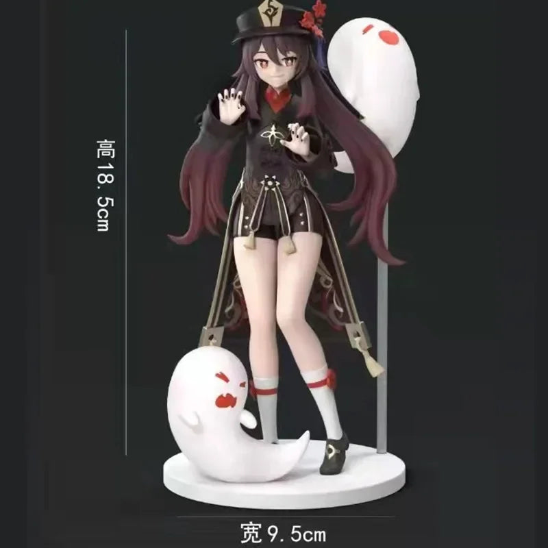 20CM Game Genshin Impact HuTao Figure Seventy-seventh Wang Sheng Hall Master Desktop Figurines PVC Model Dolls