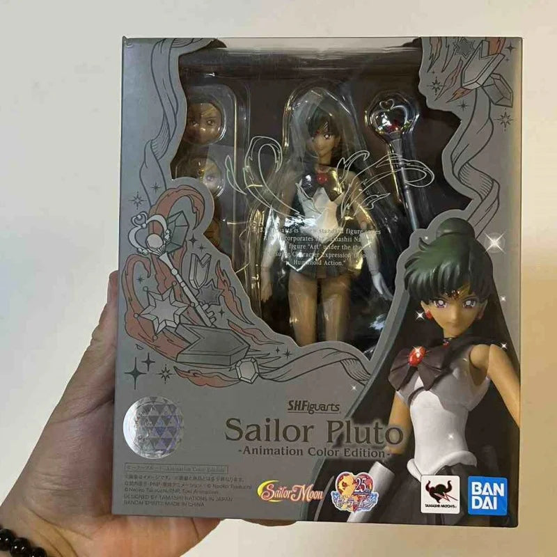 Bandai Original Shf Figuarts Sailor Moon Figure Sailor Star Healer Seiya Kou Action Figurine Anime Collection Model Pvc Toy