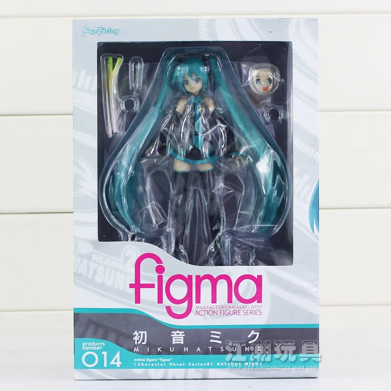 Anime FIGMA Hatsune Miku Actionfiguren Bewegliche Gelenke Enthalten Die Requisiten Desktop-Dekoration Sammlung PVC Modell Spielzeug Kinder Geschenke
