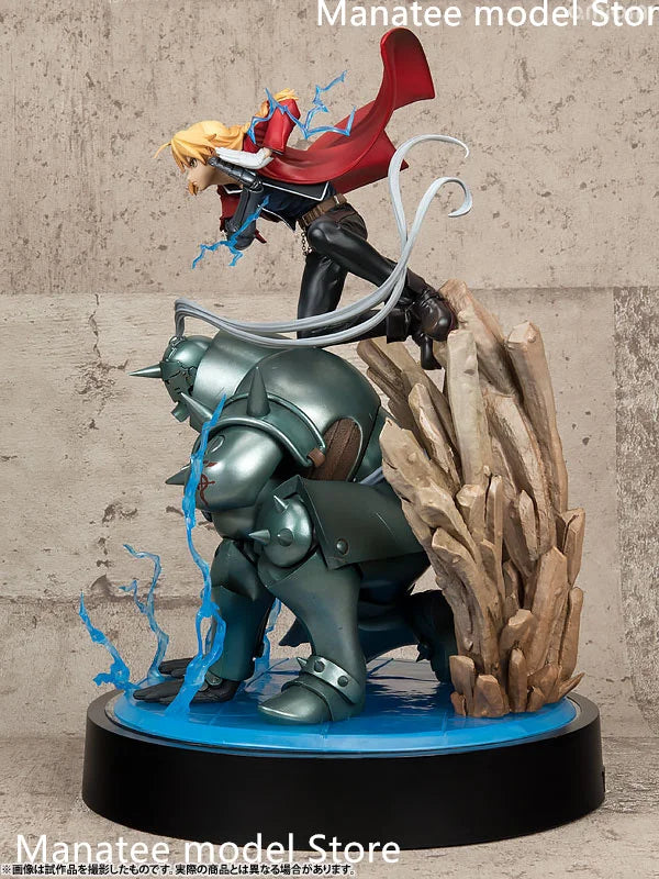 MegaHouse Original Fullmetal Alchemist Edward & Alphonse Elric Brothers Set PVC Action Figure Anime Model Toys Collection Gift