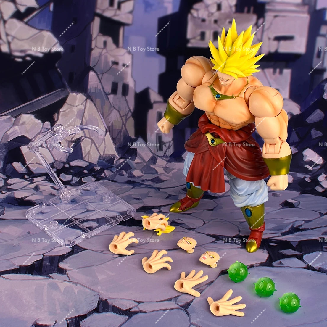 In Stock Dragon Ball Demoniacal Fit DF SHF SSJ Legendary Berserker Broly Action Figure Toy Gift Model