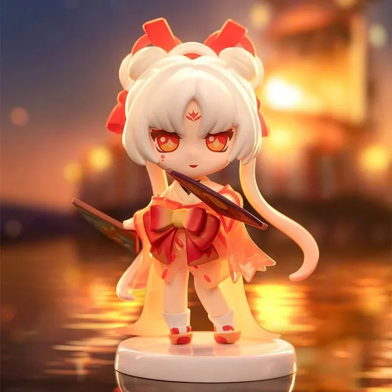 Pop Mart Onmyoji Classic God Series Blind Random Box Toys Popmart Mystery Box Action Figure Doll Kawaii Model Surprise Kids Gift