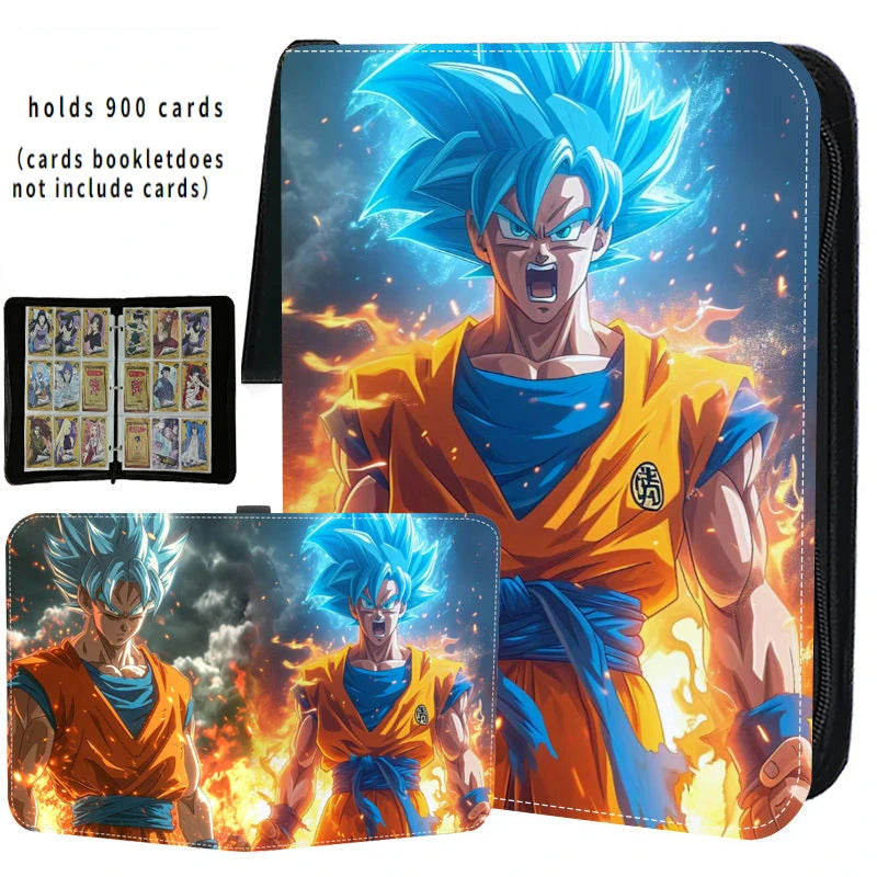 Anime 400- 900 Pcs Dragon Ball Goku Freeza Card Book Pu Super Large Capacity Card Binder Display Game Collection Card Kids Gift