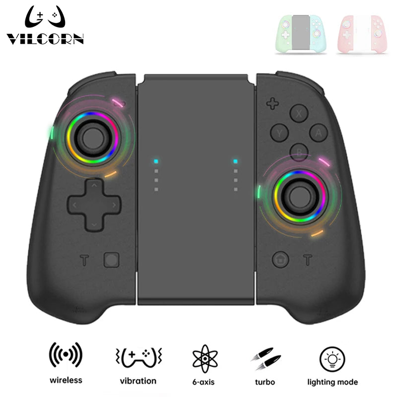 Wireless Joypad Controller L/R For Nintendo Switch / OLED Lite Automatic Wake-up Gamepad Joysticks Con Crossing Six-axis