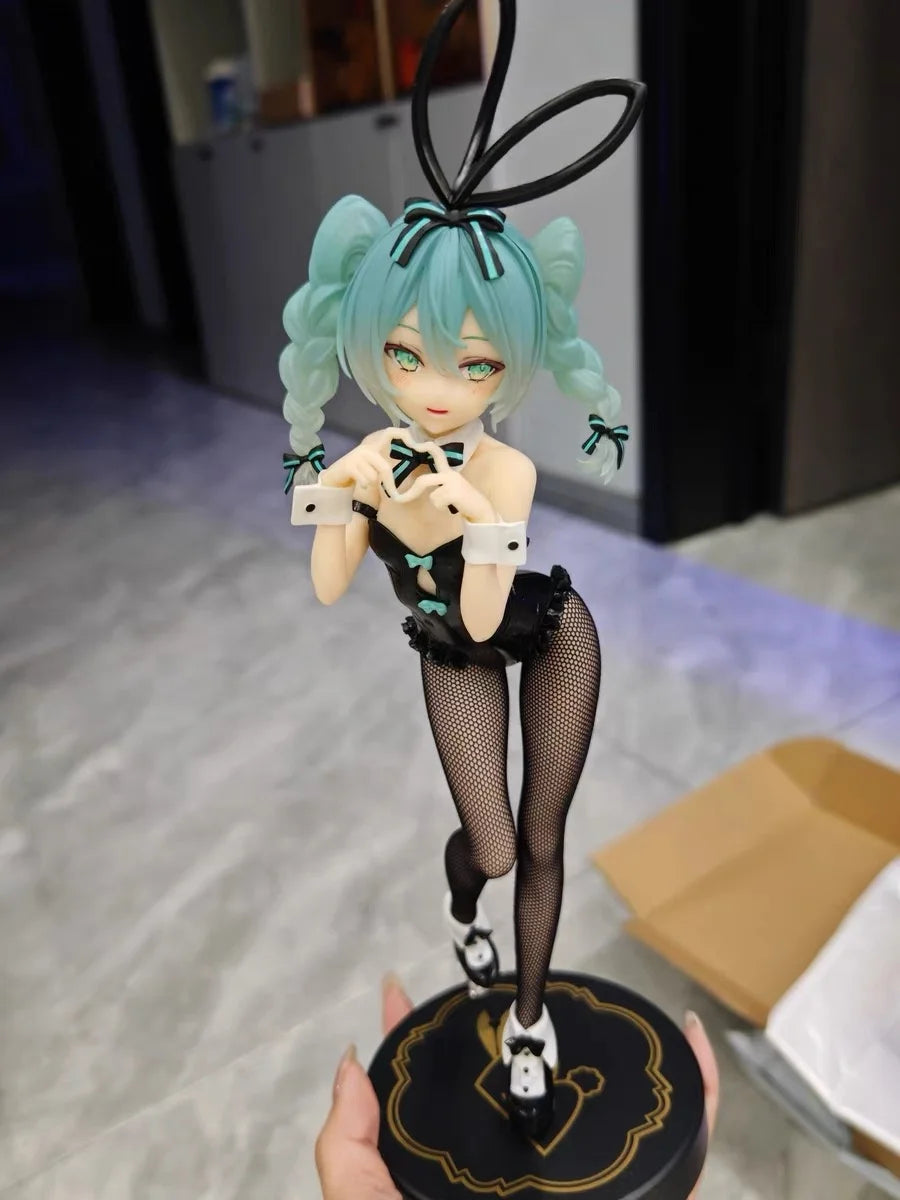 Genuine Anime Figure Hatsune Miku Rabbit Girl Kawaii Model Doll Genuine Action Anime Miku Figure Model Collectible Pendant Toys