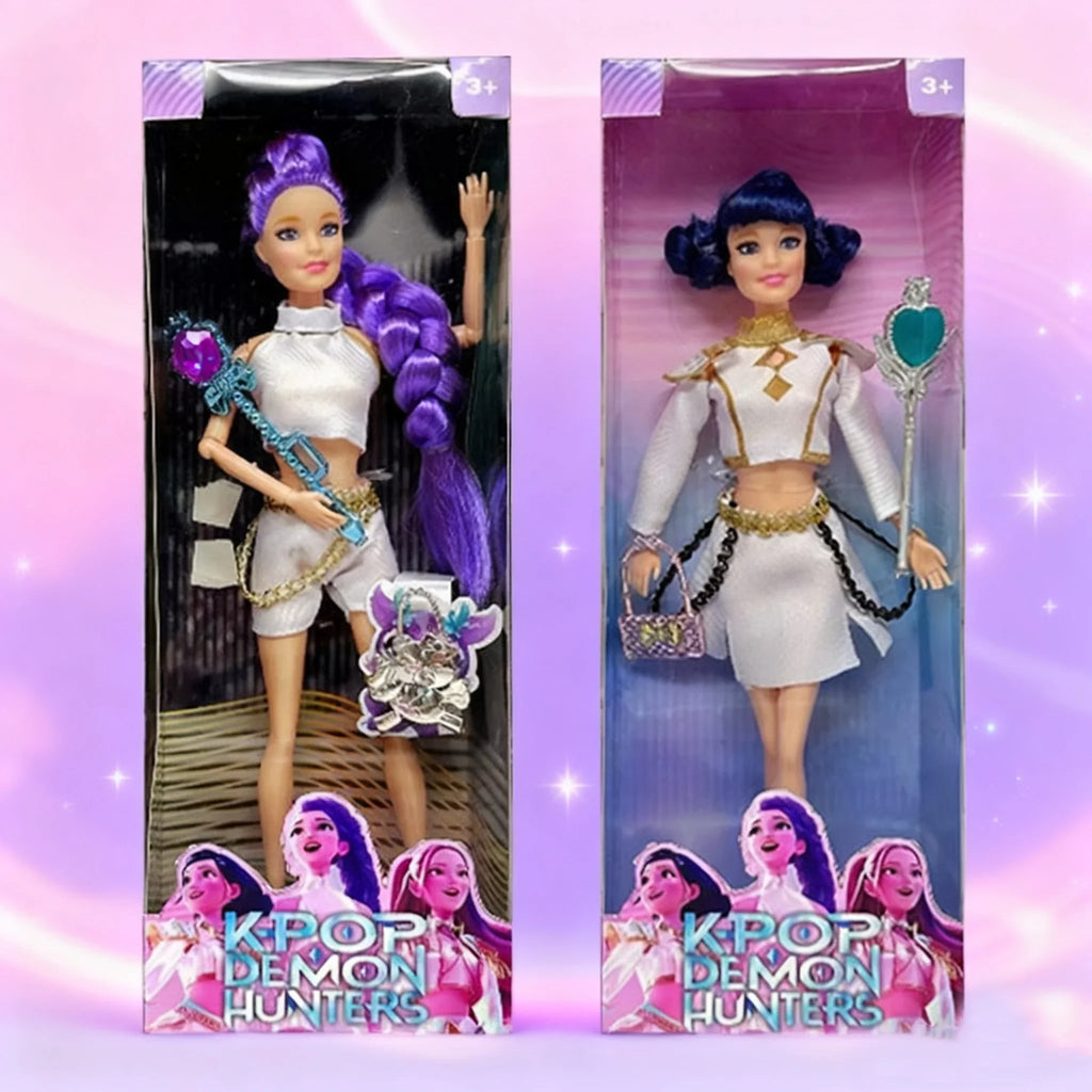 2026Hot Sell With Delicate Texture Anime 30CM K-Pop Demon Hunters Doll Vinyl Toy Rumi Mira Zoey Birthday Surprise Gift For Girls