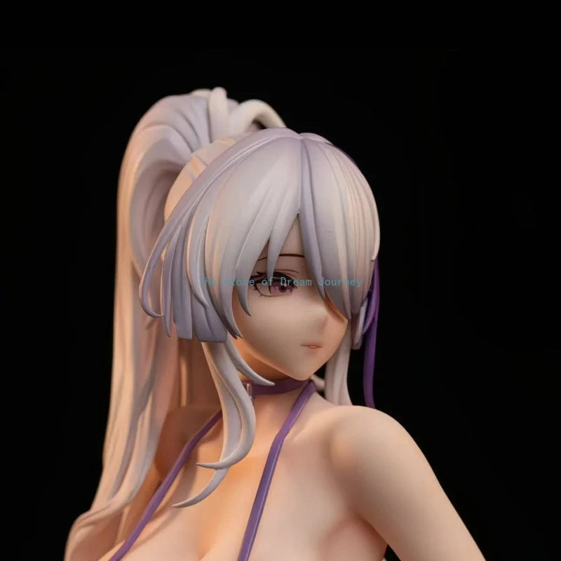 In stock 11cm Azur Lane two-dimensional beautiful girl figure playing in the water and blue sea Unzen figure chassis decoration