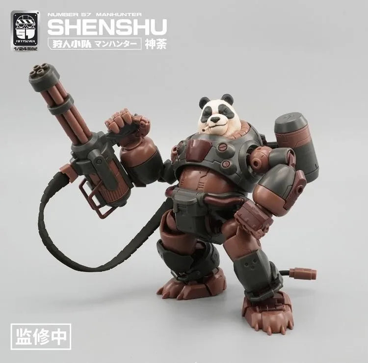 NEW KEMO FIFTYSEVEN Manhunter GROUND ARMOR NO.57 1:24 3-Pack Turtle Armord Puppet Squad Anime Action Figure Set SHARK Toy Gift