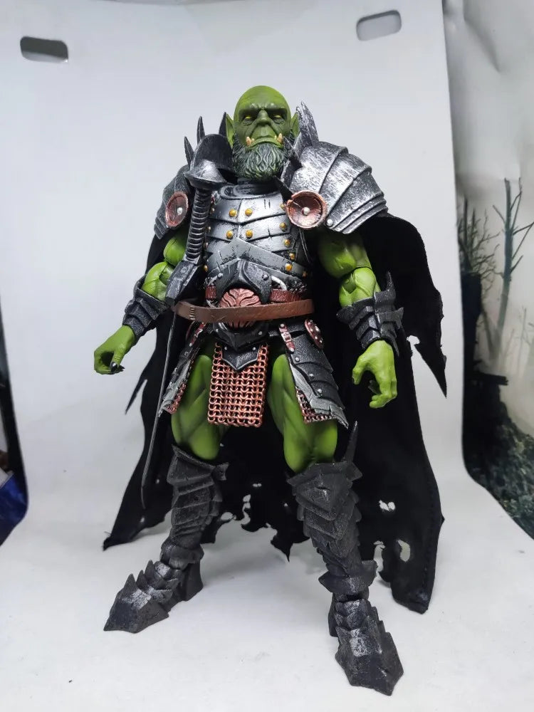 Handmade 1/12 Scale Male Soldier The Four Horsemen Mythical Legion Orc Skull Cloak Accessories For 6in Action Figure Model