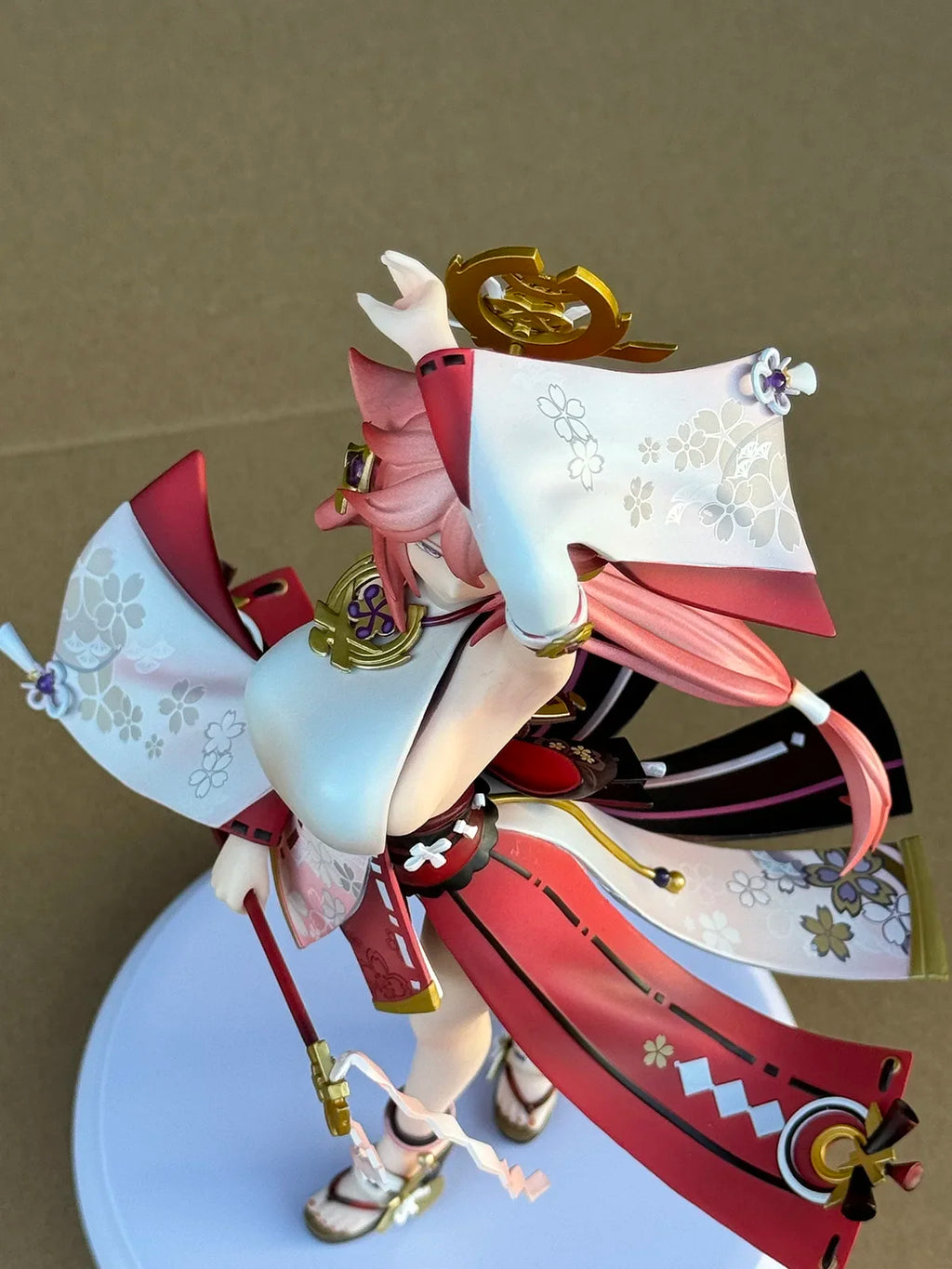 Genshin Impact Figure Yae Miko Anime Figures Kawaii Girl Anime Peripheral Statue Collectible Customized Model Desk Decor Gift