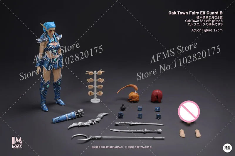 WOW 1/12 Scale Collectible Figure Oak Town Fairy Elf Guard Adventure World Battle Doll 6inch women Action Figure Soldier Model