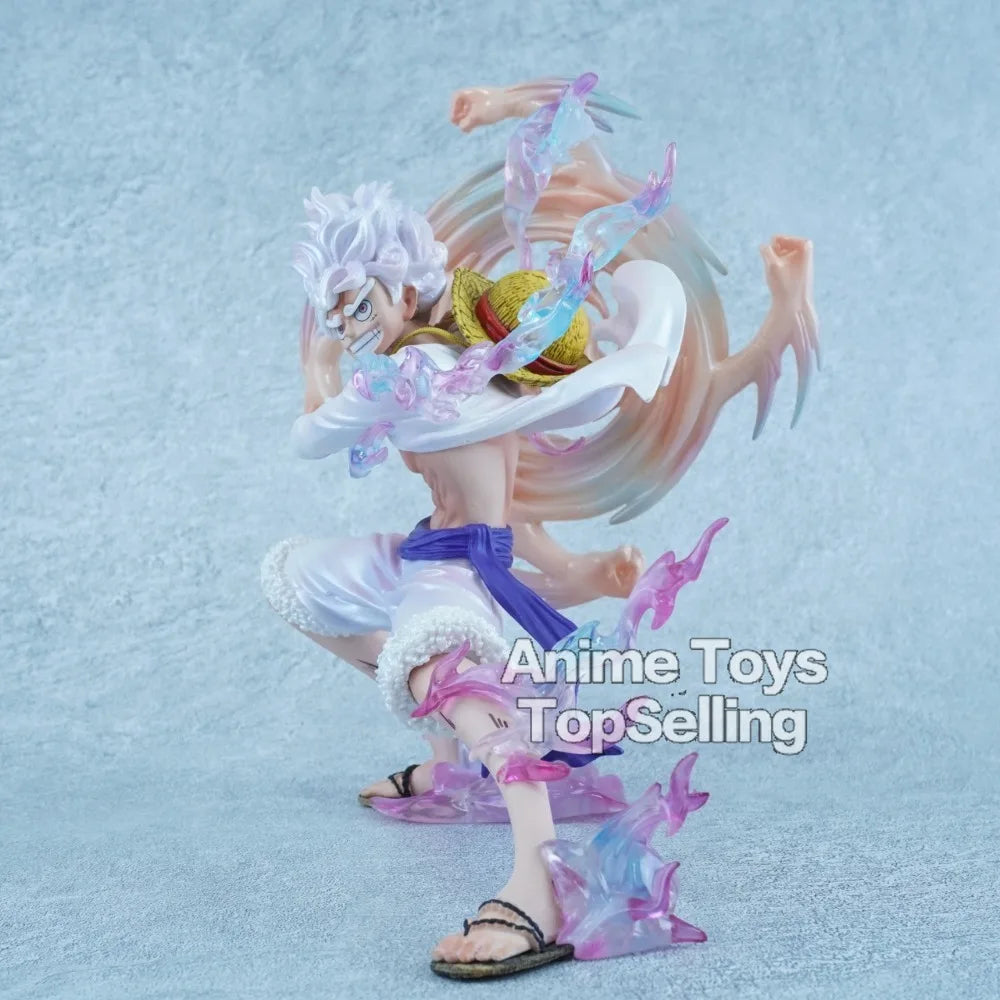 19 см/7,48 инча Аниме One Piece фигурка Ника Луфи екшън фигурки Луфи ръка може да се върти PVC статуя колекция модели играчки за подаръци