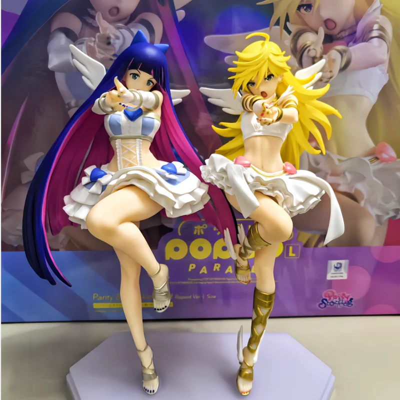 Pop Up Parade Series Panty And Stocking With Garterbelt ver.L Size Figures Official Collectible PVC Display Model For Anime Fans