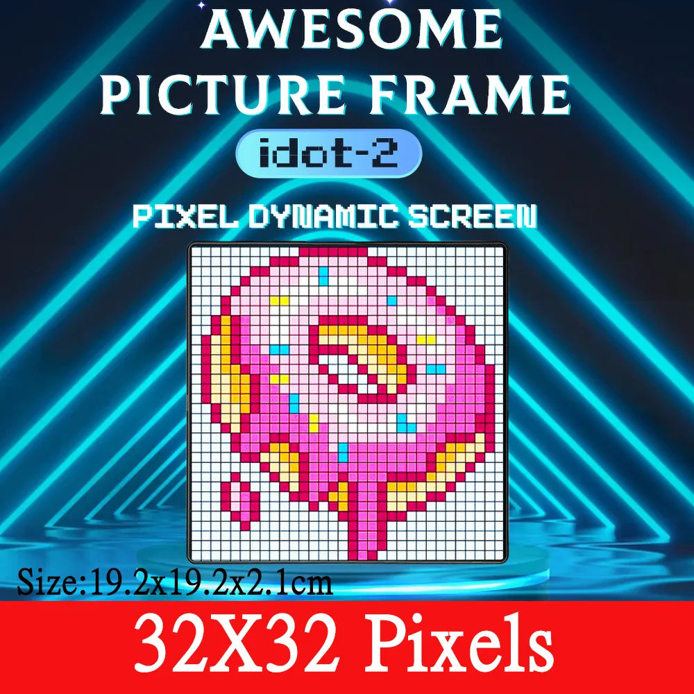 64X64 Smart LED Pixel Display RGB DIY Programmierbare Pixel APP Control Art Display Kreative Animationen Für Gaming Room Decor 