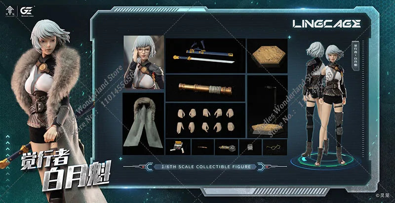 Genesis Emen LLRB-01 1/6 Scale Collectible INCARNATION Scientist Leader Bai Yuekui 12Inch Female Action Figure Model Doll