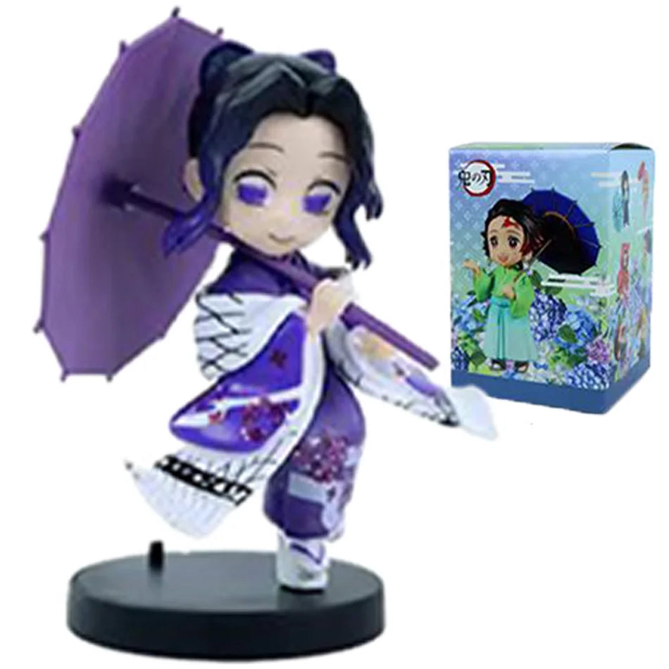 Demon Slayer Tanjiro Kamado Nezuko Anime Cartoon Figure Blind Box Creative Personalized Statue Model Ornament Surprise Gifts Box