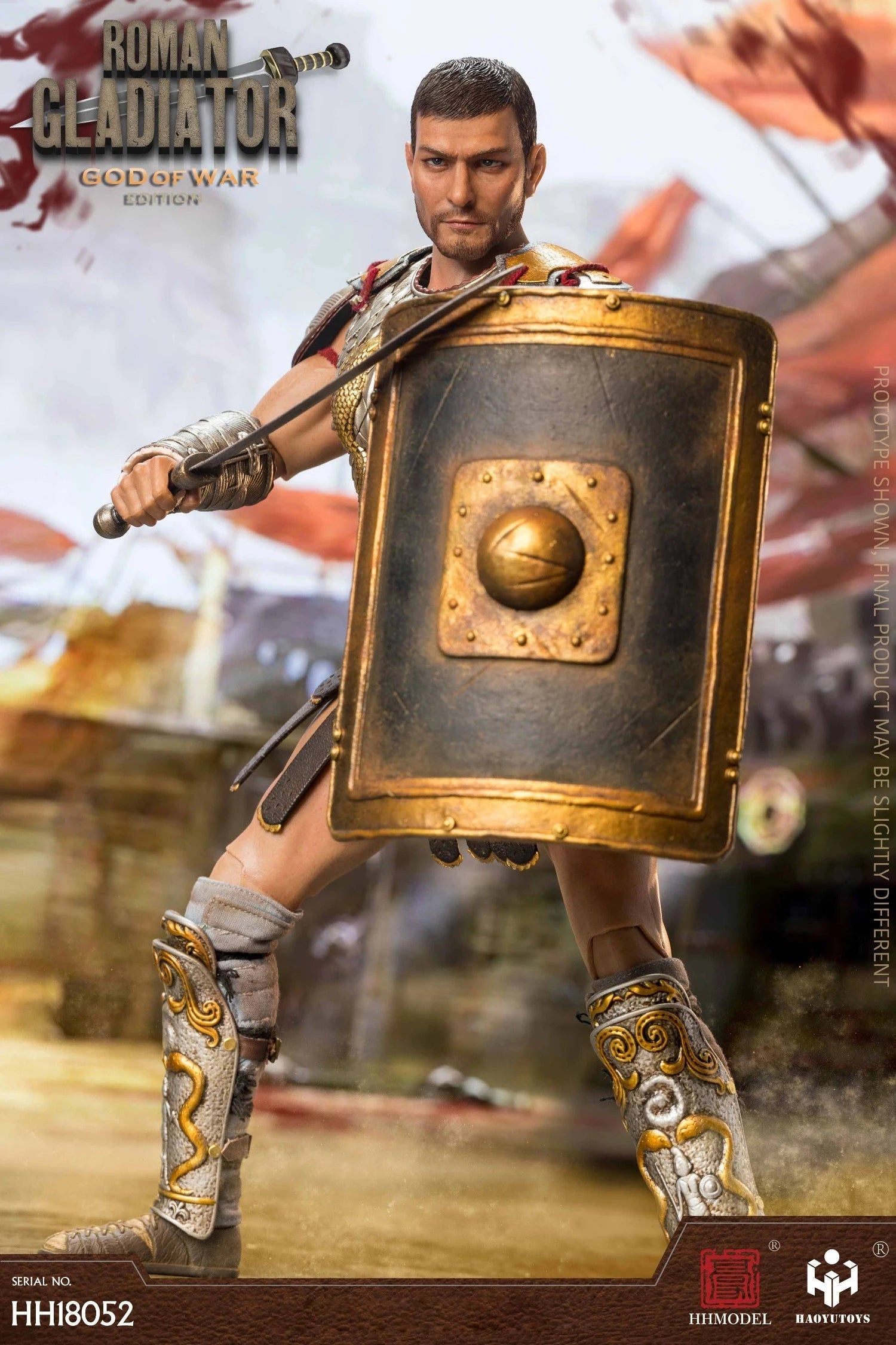 1/6 Action Figure HH18052 Roman Gladiator Ares Version God of War Edition Collectible Model Toys by HHMODEL & HAOYUTOYS In Stock