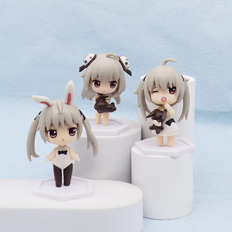 1pcs Random style 2024 New Anime Yosuga no Sora Kasugano Sora Q version kawaii PVC figure model toys doll collect ornaments gift