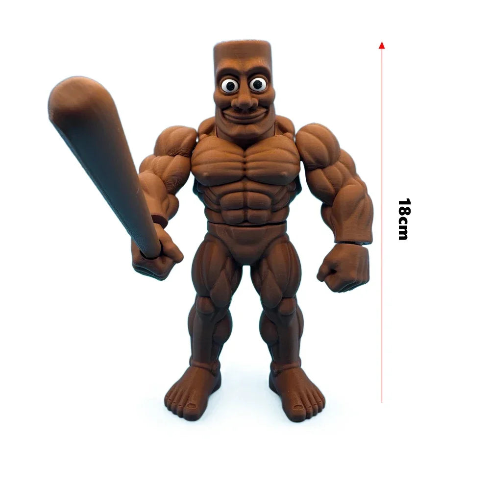 Tung Tung Tung Sahur Anime Figure Ballerina Cappuccino Action Figures Brainbot Tralalero Tralala Figurine Desk Model Ornament