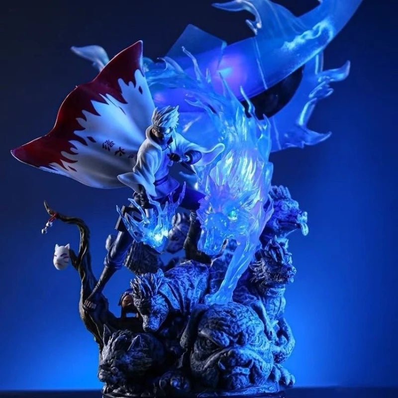 28 cm PVC Naruto Gk Anime Actionfigur Hatake Kakashi Spielzeugfigur Statue Ornament Sammlung Modell Decora Figur Weihnachtsgeschenk