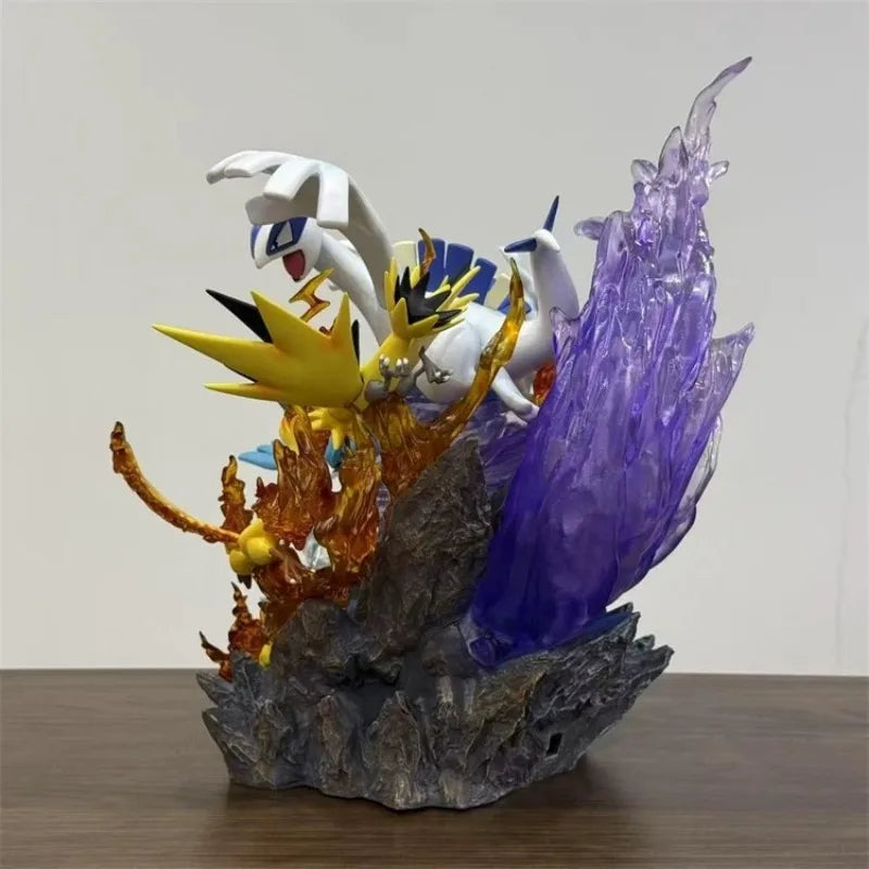 31cm/12.2in Anime Pokemon Figure Lugia And Legendary bird Pokemon  Action Figures Pvc Statue Collection Model Toys Gifts