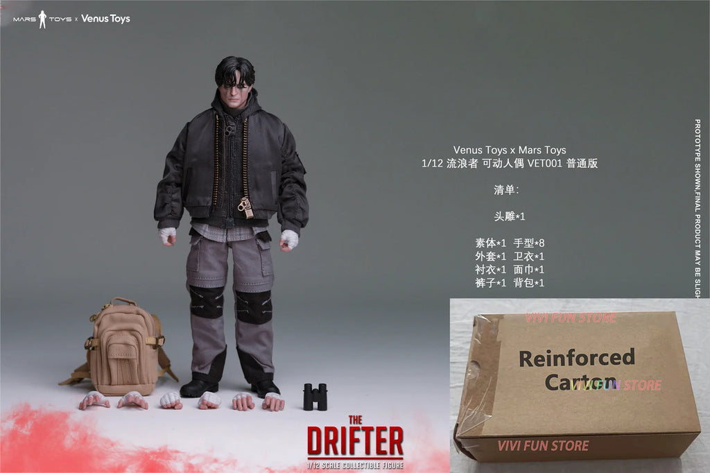 In Stock Originate Venus Toys Mars Toys VET001 THE DRIFTER 1/12 SCALE COLLECTIBLE FIGURE Model Toys Robert Pattinson Bruce Wayne