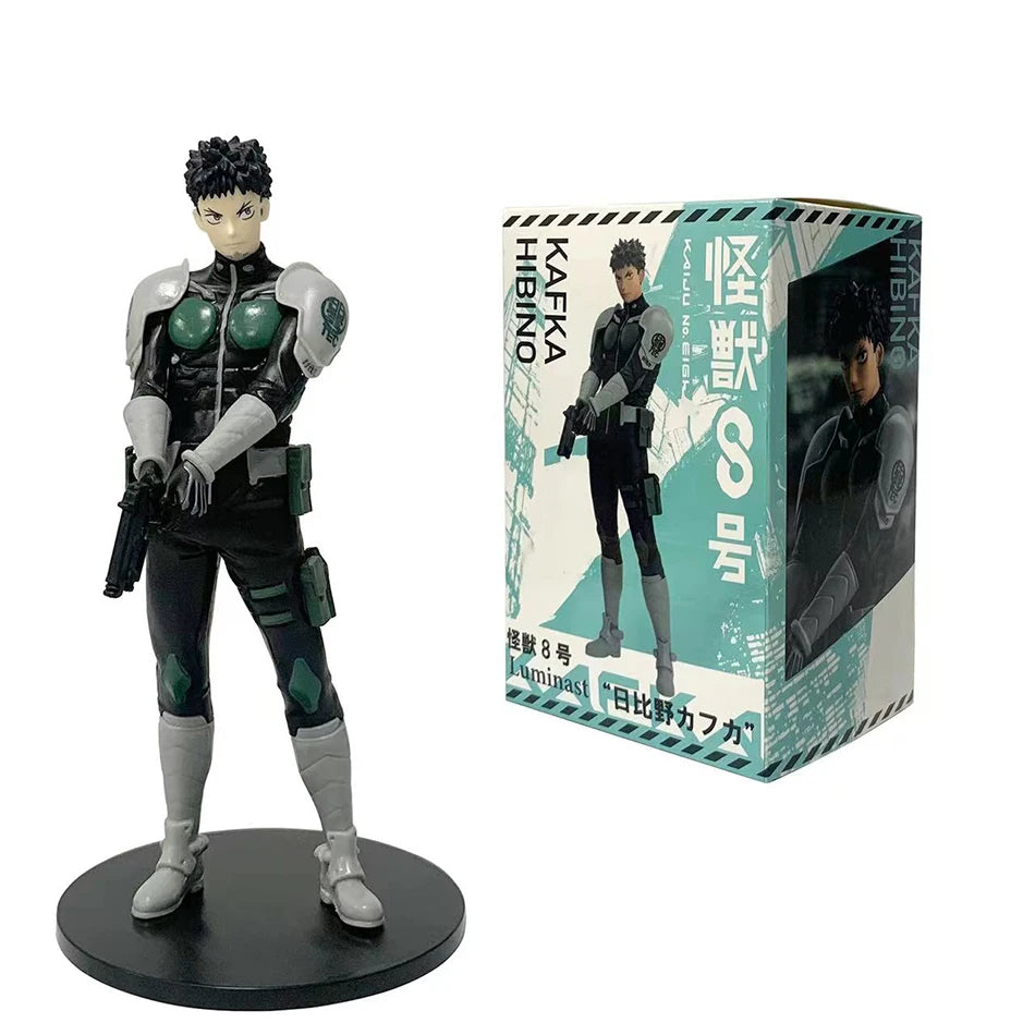 4PCS Amine Kaiju No. 8 Figure Kafka Hibino Mina Ashiro Skeleton Creative Cartoon PVC Model Toys Kids Action Statue Doll Gifts