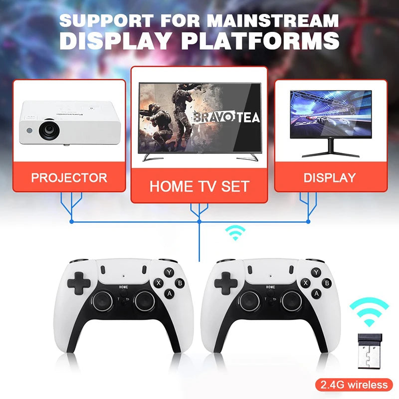 GD10 PRO Video Game Console 4K HD 2.4G Double Wireless Controller TV Game Stick 256GB 40000 Games Retro Games Boy Christmas Gift