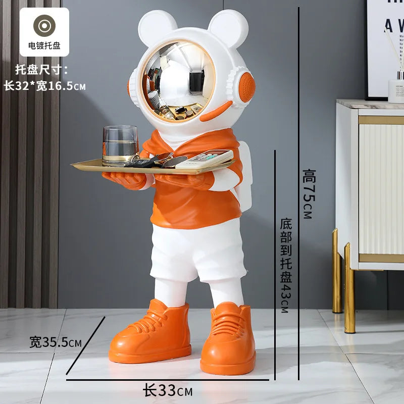 Astronaut Sculpture Luxury Nordic Figurines Large Living Room Aesthetic Home Decor Figurines Art Ornaments Modern Decorative
