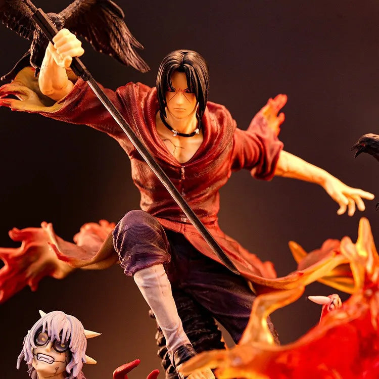 40cm New NARUTO Anime Figure Uchiha Itachi Peripheral PVC Model Scene Statue Desktop Decoration Ornaments Christmas Gifts Toys
