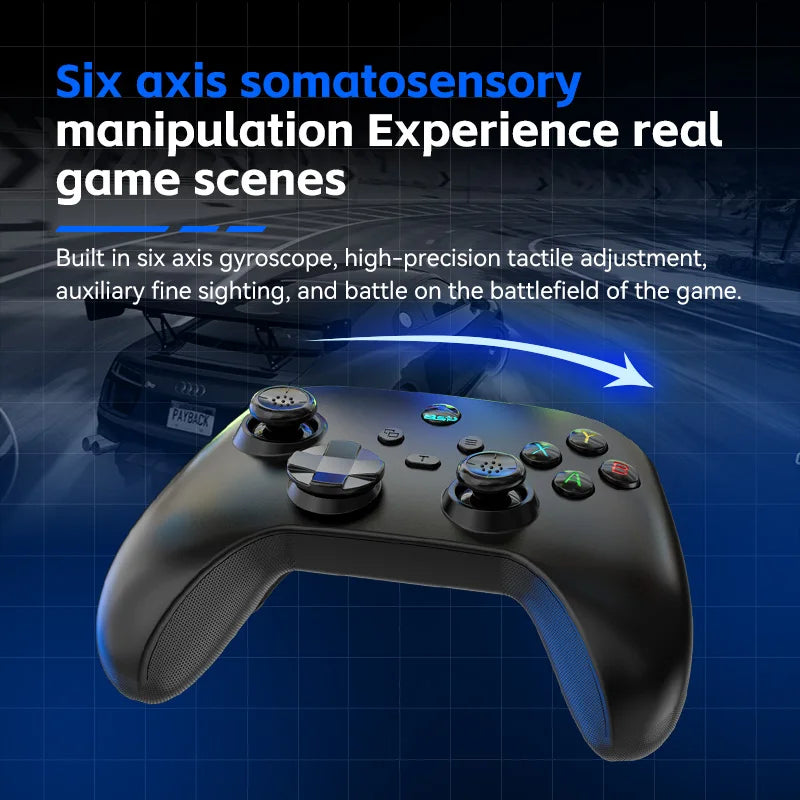 G6 Mobile Game Controller For Switch/IOS/Andriod/PC Support Streaming media/cloud Game Mobile Phone GamePad Hall effect joystick