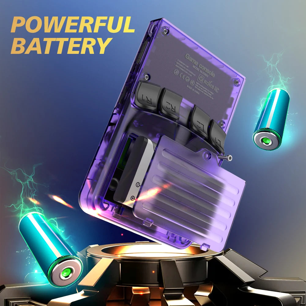 100 % ArKOS R36XX Retro-Handheld-Spielkonsole, Linux-System, 3,5-Zoll-IPS-Bildschirm, 64/128 GB/256 GB, aktualisierte Version, Schwarz