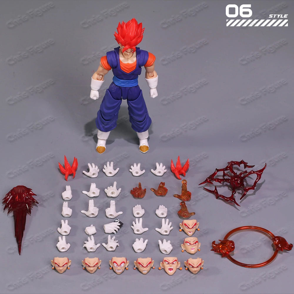 In Stock YGmw Studio OC Dragon Ball SHF Super Saiyan Fusion Warrior Vegito 07 Anime Action Figure PVC Figures Collectible Model