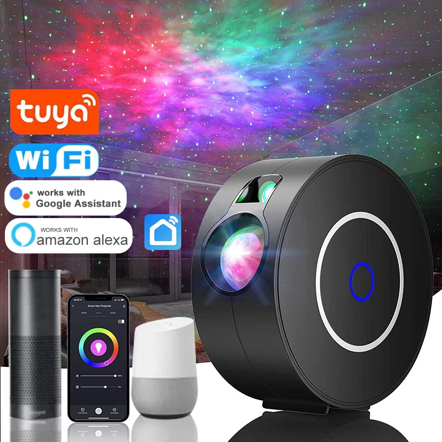 Smart Galaxy Star Projector Night Light App Controlled Nebula Ceiling Night Light For Gaming Room Bedroom Decor