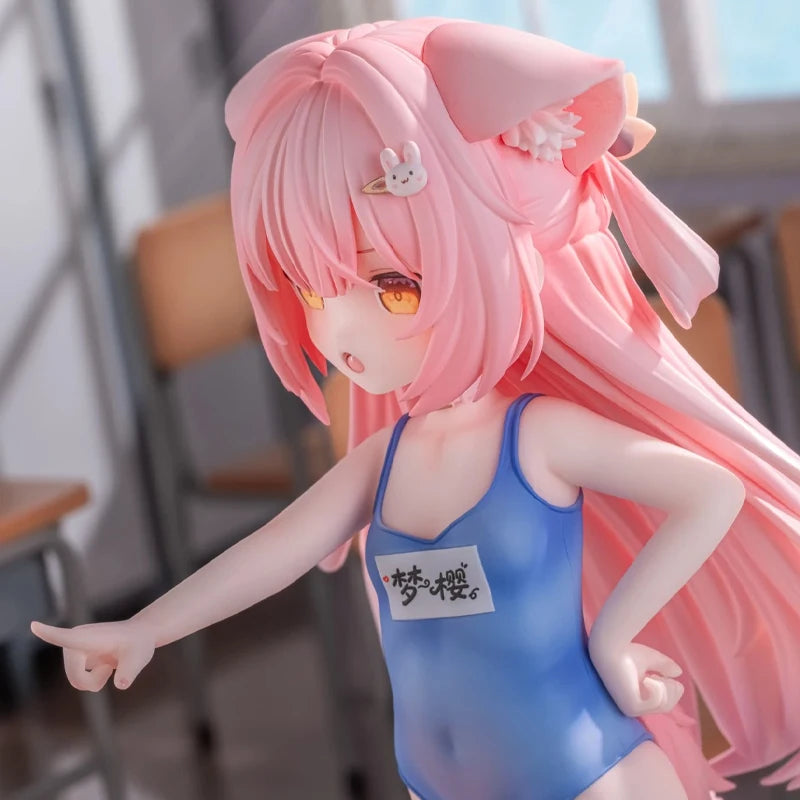 Original Character Mengying Anime Girl Figure Dream Sakura Changing Cloth Time Action Figure Collectible Model Doll Toys Gifts