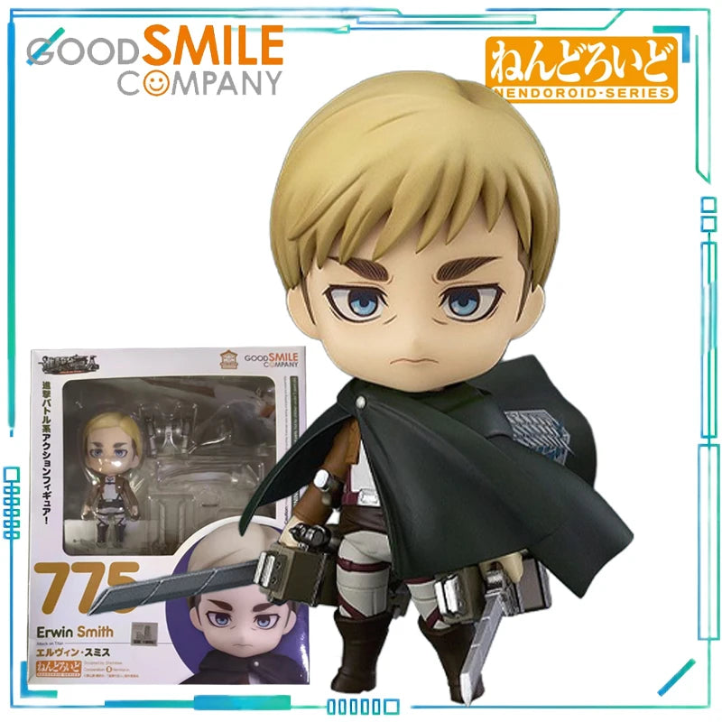 GSC Genuine NENDOROID Series Shingeki No Kyojin 1123 Zoe Hans 365 Mikasa Ackerman Q-version Humanoid and Movable Model Toys Gift