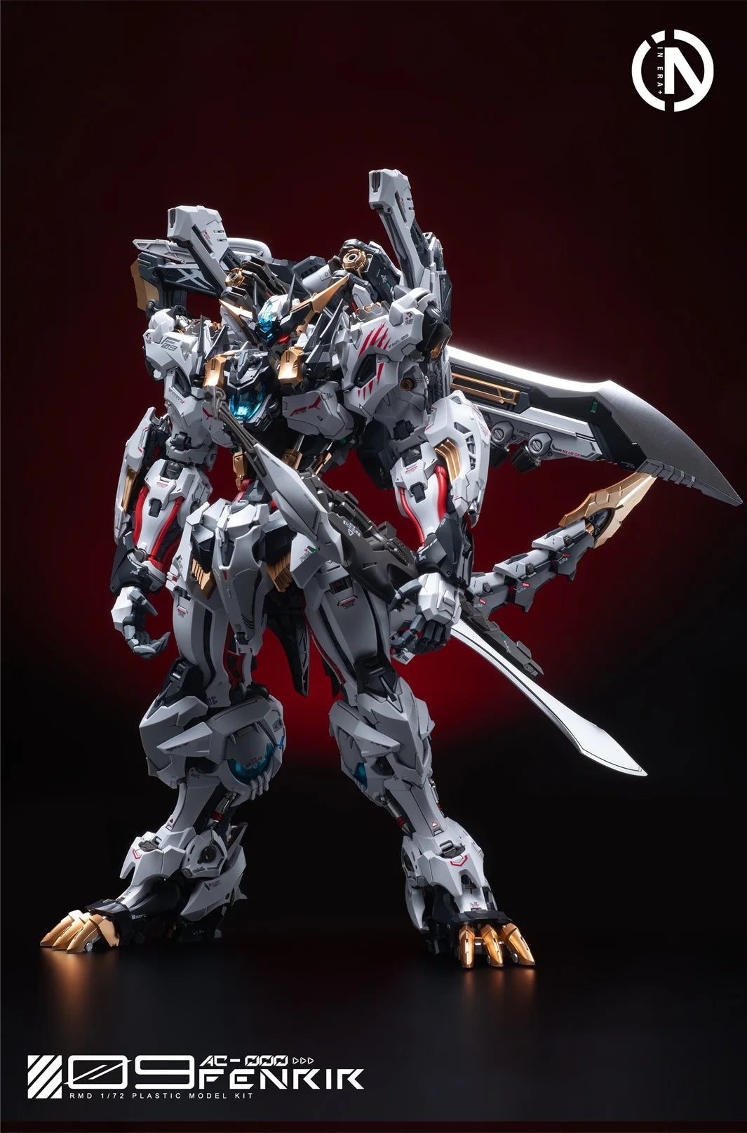 In Stock IN ERA+ FNR-09 FENRIR Assembling Model Mecha Toys  Infinite Dimension RMD 1/72 PLASTIC MODEL KIT Wolf king
