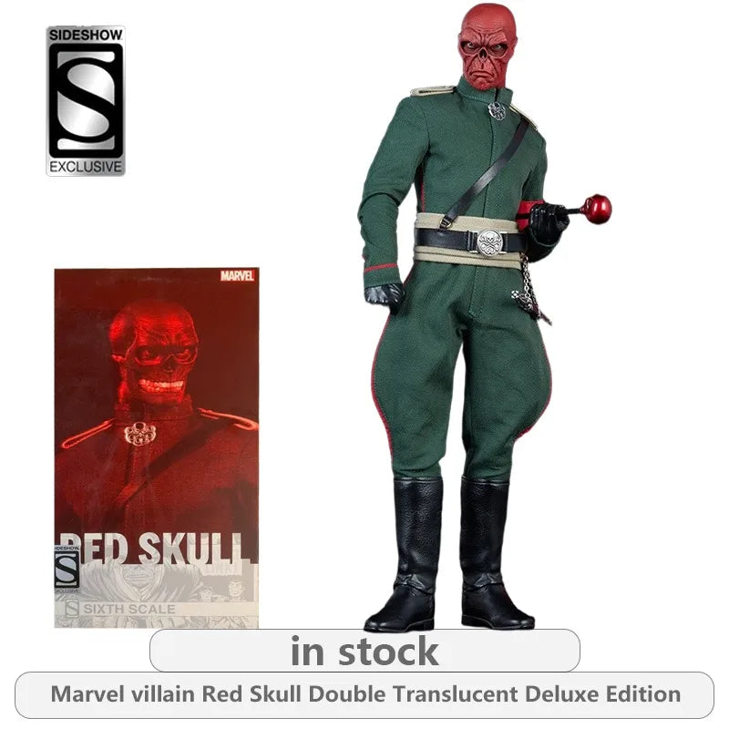 SIDESHOW Original Marvel Villain Red Skull 1\6 Series Red Skull Anime Action Figure Model Toys Model Ornaments Gifts Fo Boys