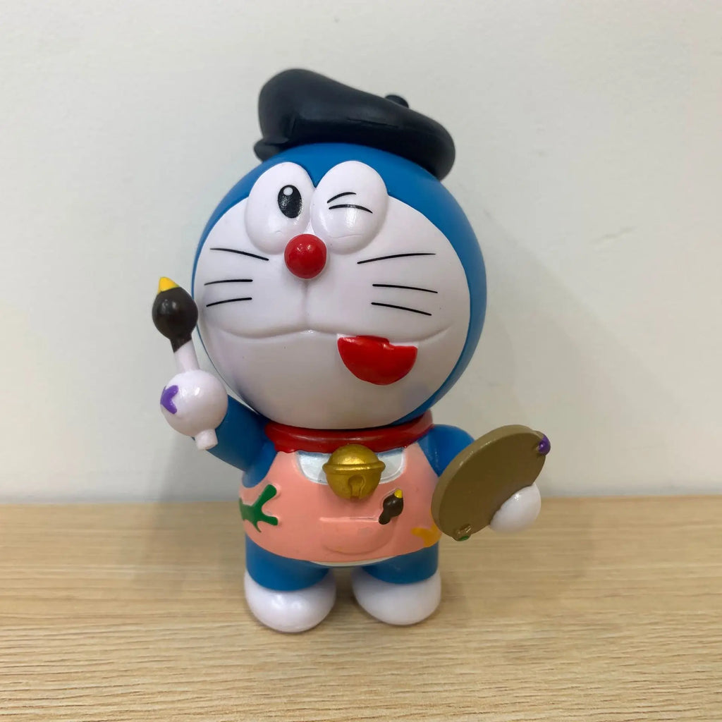 1Set Doraemon Anime Character Nobita Shizuka Action Figure Hand-made Cake Decor Car Ornament Model Doll Toys Kids Birthday Gift