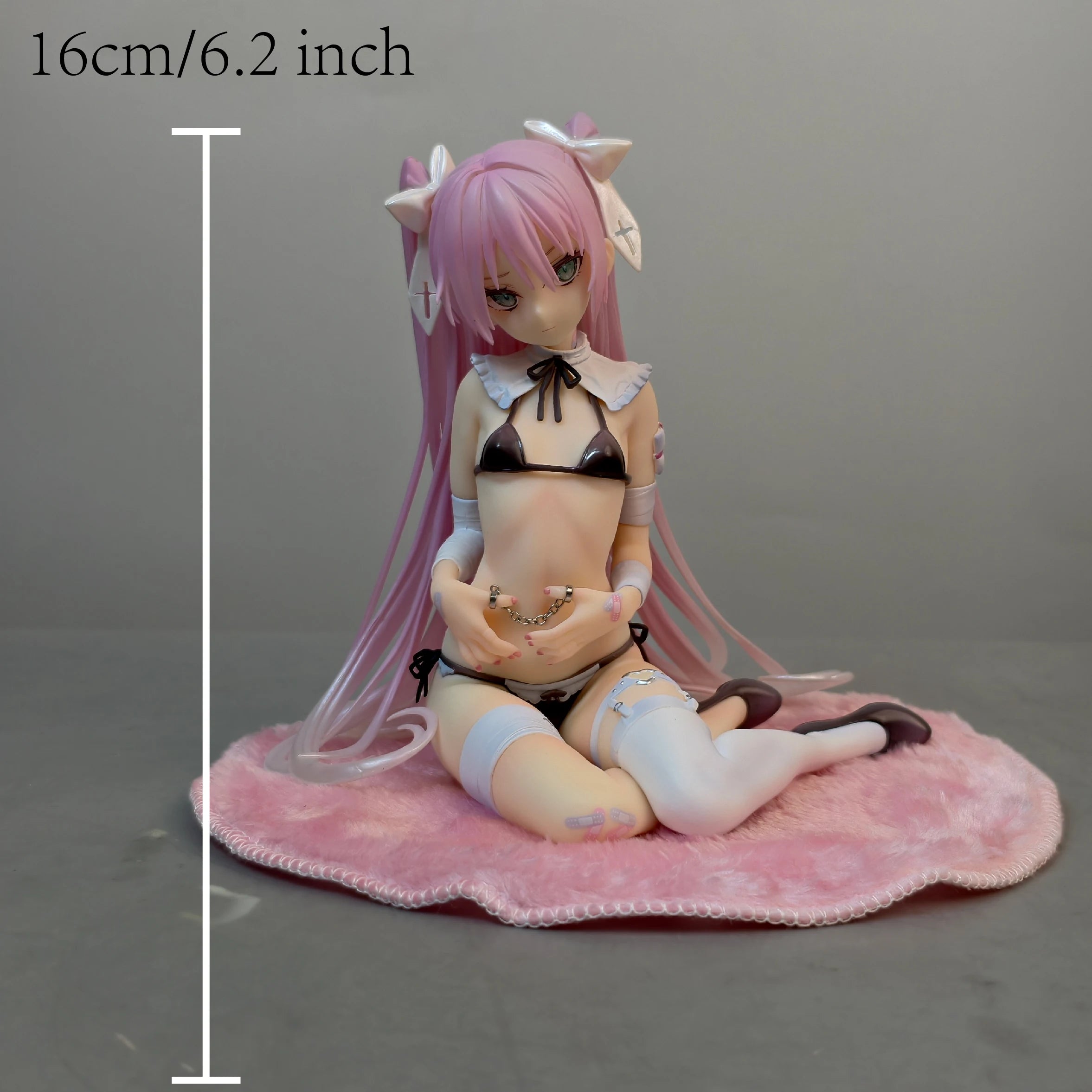 16cm 6.2 inch Anime Pink Charm Hatsune Miku Action Figures Pvc Statue Desktop Ornamen Collection Statue Model Decoration Toys