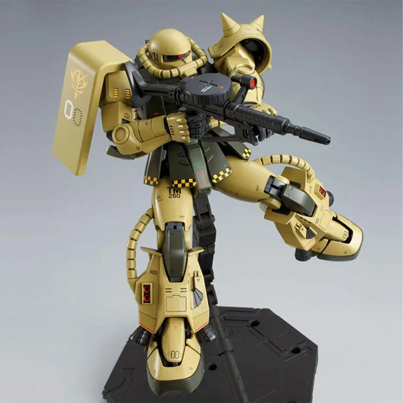 Bandai Original MG ZakuⅡ High Mobility Test Type  MS-06R-1 1/100 Anime Action Figure Assembly Model Toys Gifts For Children