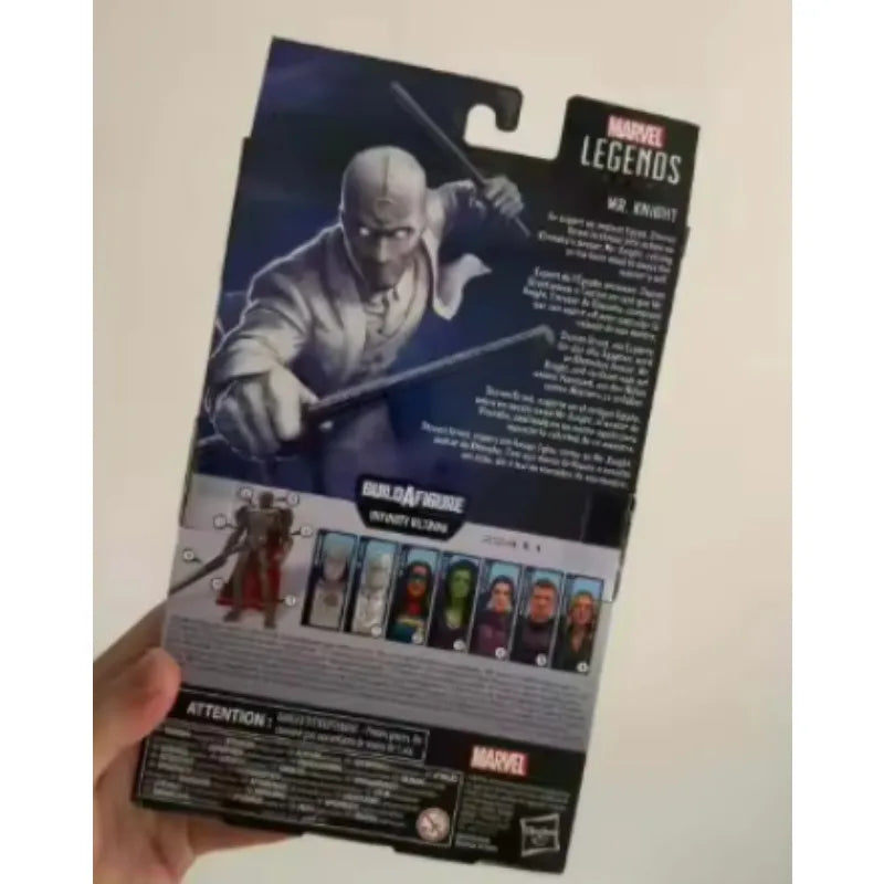 Original Hasbro Marvel Legends Series Moon Knight MR.KNIGHT Anime Figure Toy Collection Model