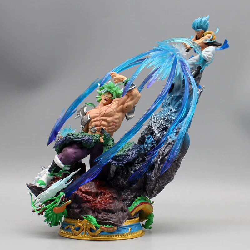Dragon Ball Broly Gogeta Anime Figure Broly Vs Gogeta 23cm Figurine Model Pvc Statue Doll Collection Desk Decoration Toy Gifts