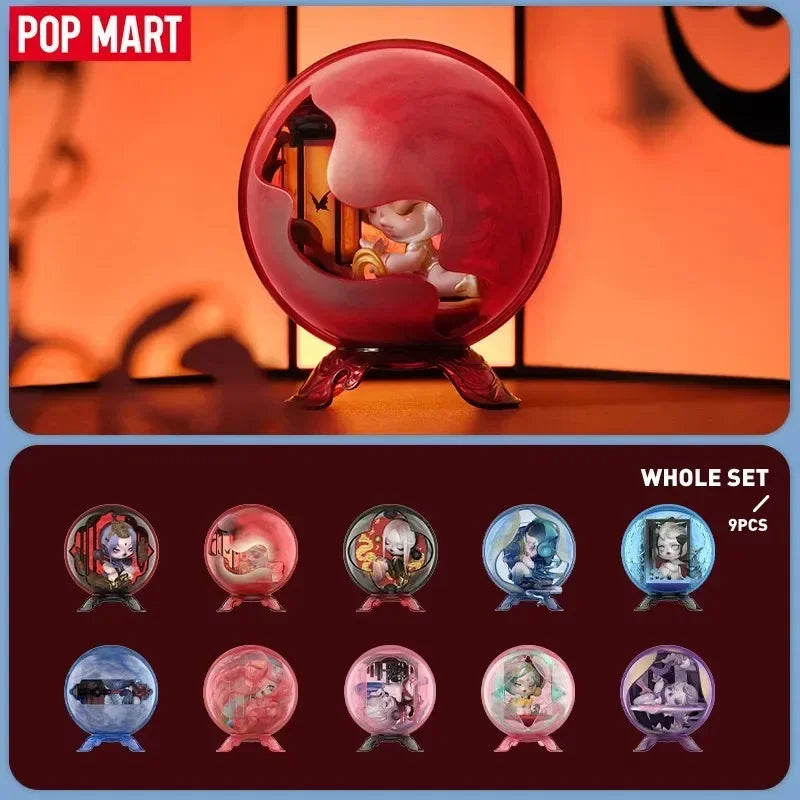 POP MART SKULLPANDA Серията Mirage Blind Box Toys Kawaii Anime Фигурка Изненада Мистериозна Кутия Кукли Момичета Подарък