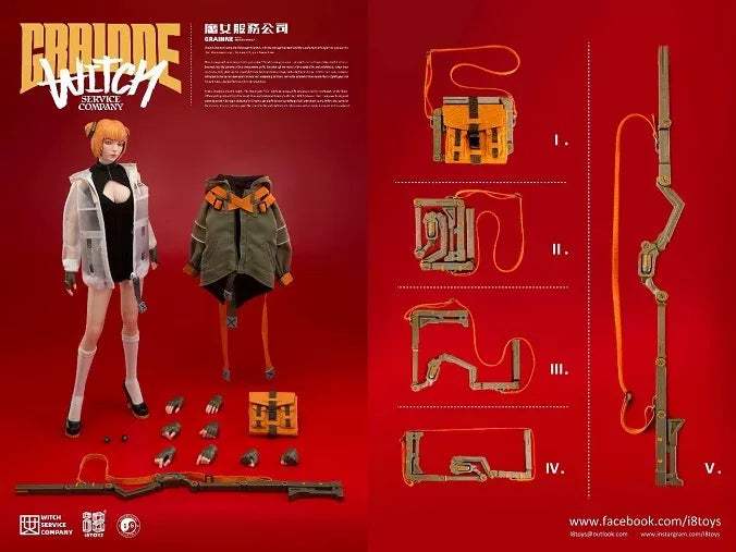 【In Stock】Original I8 TOYS SERENE HOUND 3rd Edition WITCH SERVICE COMPANY GRAINNE 1/6 Action Figure Toy Model Ornament