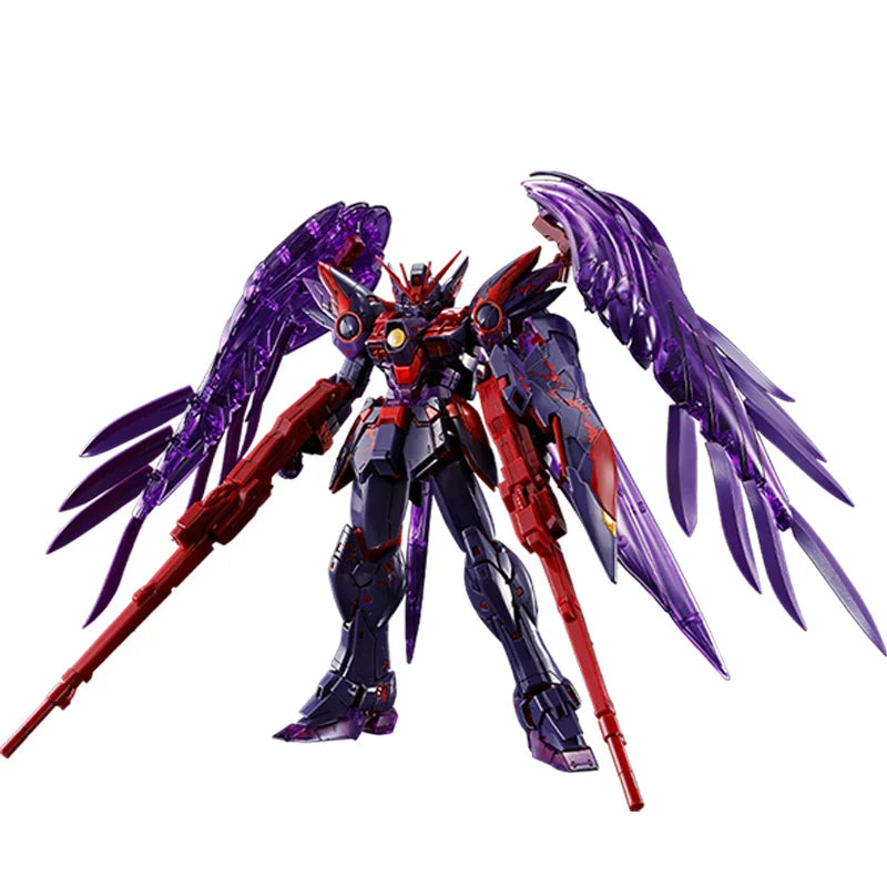 In Stock Bandai Original Box MG 1/100 WING GUNDAM ZERO EW CROSSCONTRASTCOLORSCLEAR Action Figure Toy