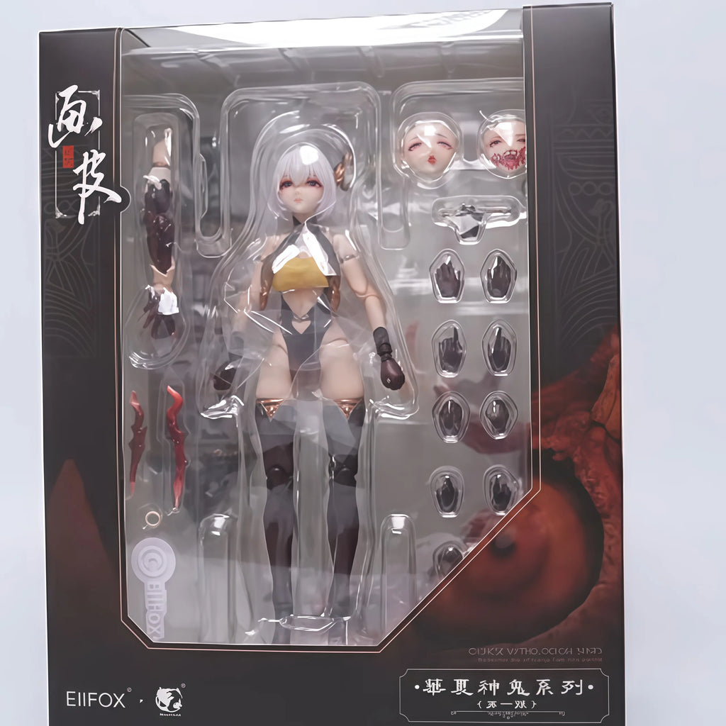 Eiifox&BearPanda Painted Skin Action Figure Hua Xia Gods And Ghosts Series Collectible Posable Desktop Display For Anime Fans