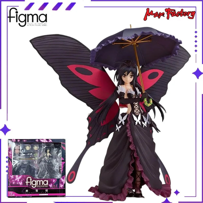 Max Factory Original Figma # 152 Accelerated World Black Water Lilies Game Mobile Doll Model Handmade Toy Gift Collection
